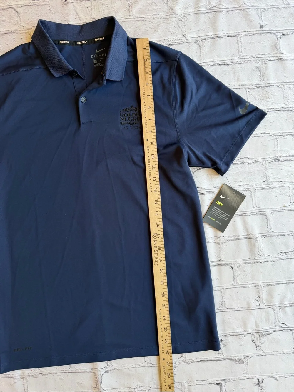 The Golden Nugget Men’s Small Nike Golf Polo Shirt New Las Vegas Dri-fit NWT